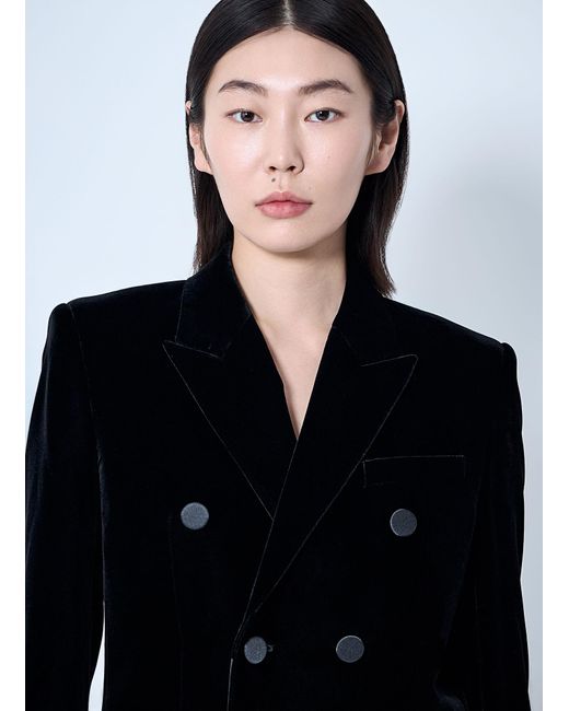 Saint Laurent Black Velvet Blazer