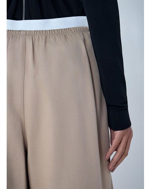 Alexander Wang Natural Wide-Leg Elasticated Waist Pants