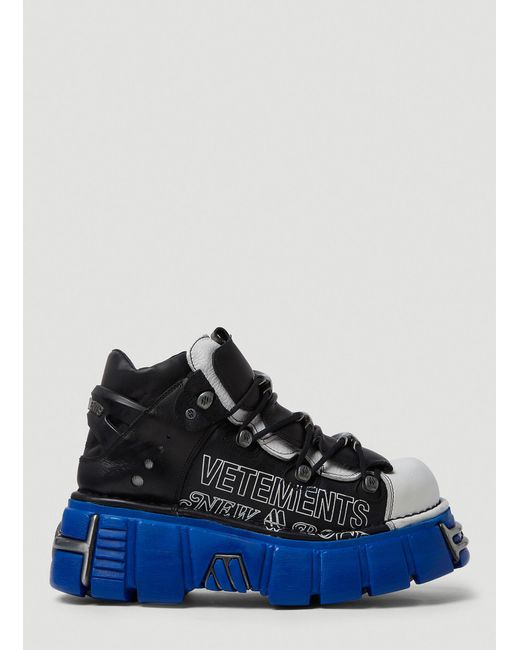 Vetements Blue New Rock Platform Sneakers for men