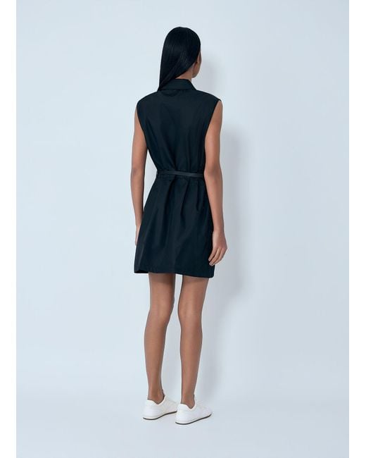 Prada Blue Re-Nylon Belted Mini Dress