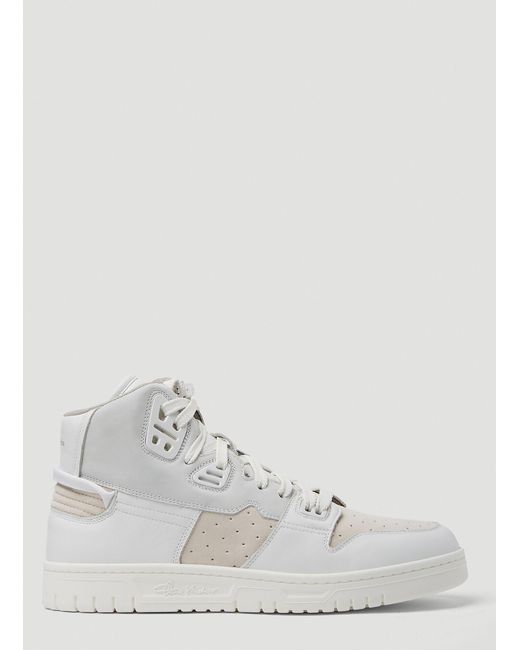 Acne Studios Leather 08sthlm High Top Sneakers in White for Men | Lyst