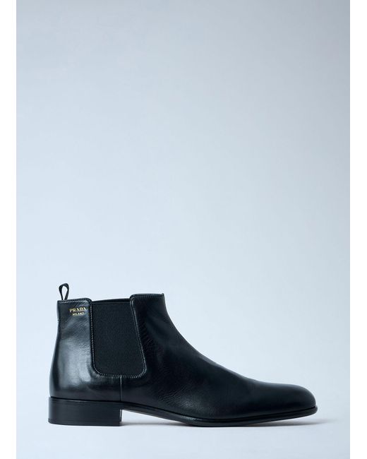 Prada Blue Ankle Boots