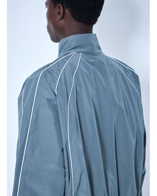 Balenciaga Blue Zip-Front Track Jacket for men