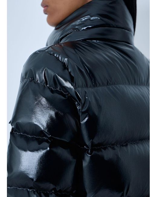 Moncler Blue Andro Short Down Jacket