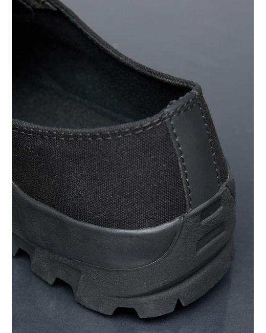 Yohji Yamamoto Gray Fly Front Low Top Sneakers for men