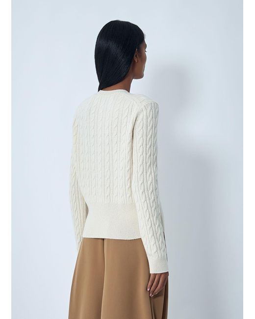 Lacoste Gray Cable Knit Cardigan