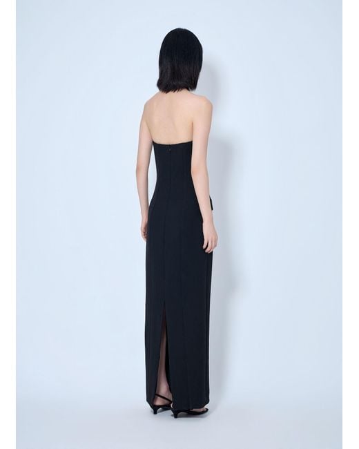 Totême Blue Strapless Pocket Dress