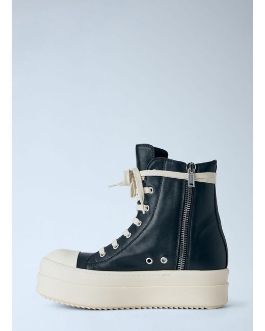 Rick Owens Blue Mega Bumper Sneakers