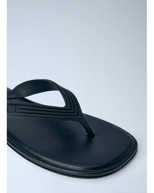 Bottega Veneta Blue Matt Ruber Nappa Sandals for men