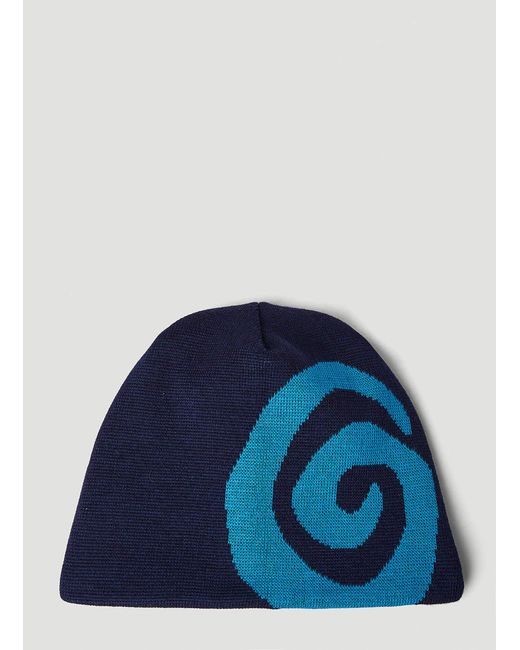 Ostrya Blue Swirl Beanie Hat for men
