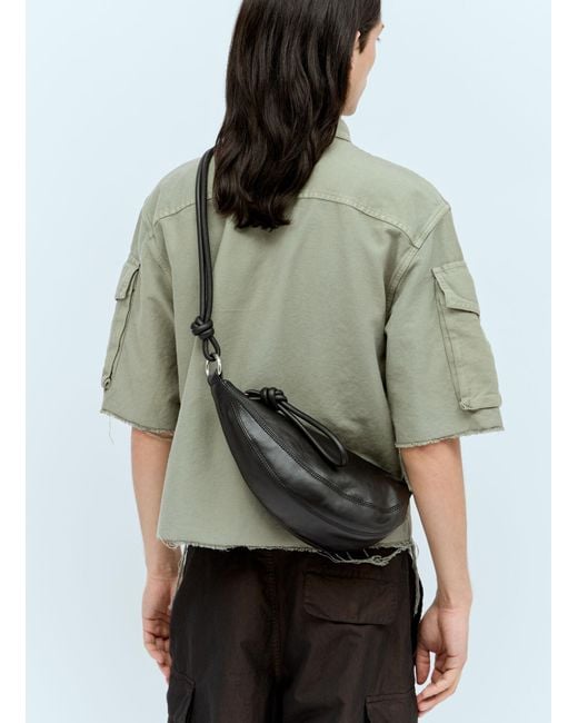 Dries Van Noten Green Leather Crossbody Bag for men