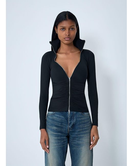 Balenciaga Blue Bra Cup Zip-up Jacket