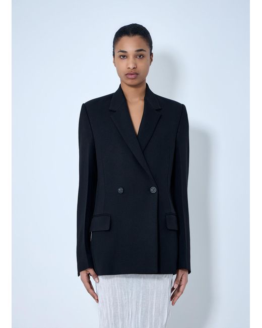 Totême  Blue Double-Breasted Blazer