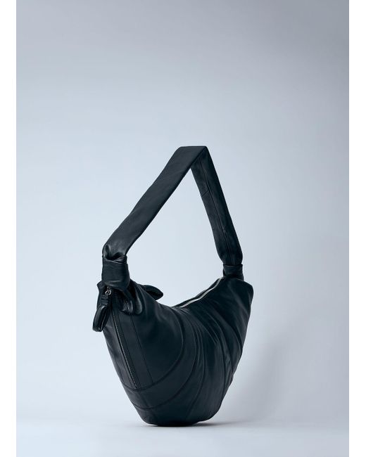 Lemaire Blue Large Croissant Shoulder Bag