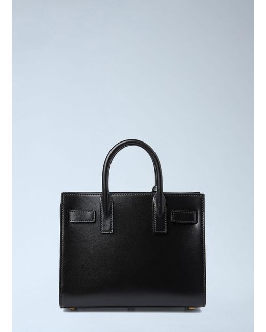 Saint Laurent Black Sac De Jour Nano Handbag