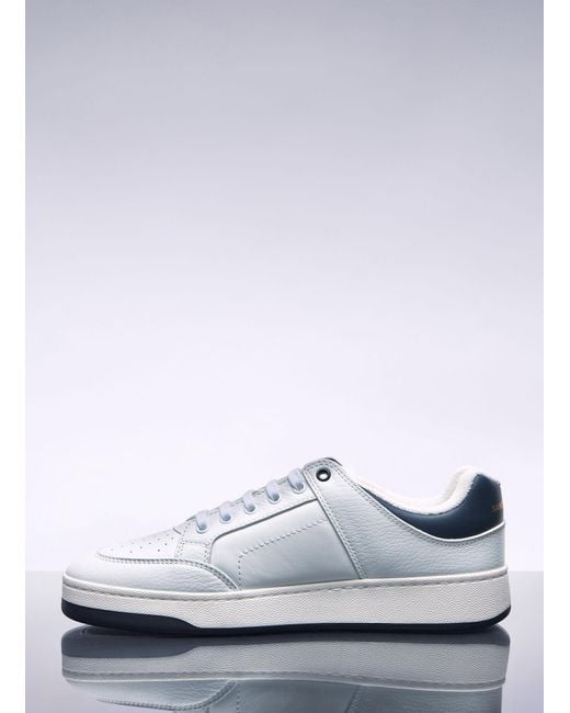Saint Laurent White Sl 61 Low Top Sneakers for men