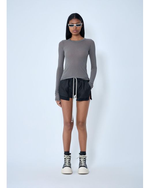 Rick Owens Blue Fog Shorts