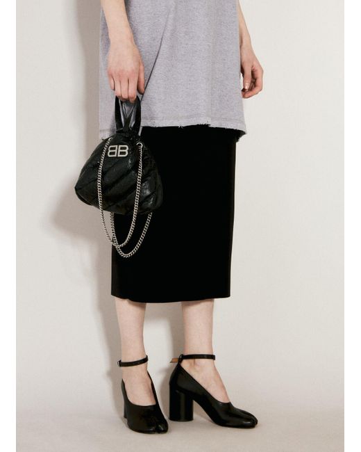 Balenciaga Gray Crush Tote Xs Shoulder Bag