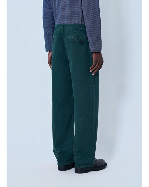 Miu Miu Blue Relaxed-Fit Trousers for men