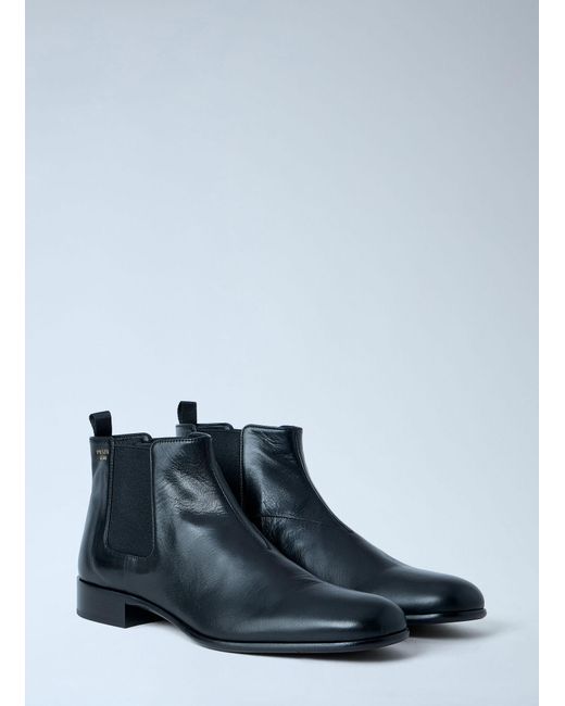 Prada Blue Ankle Boots