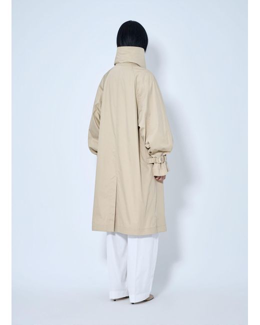 Totême  White Oversized Cotton Trench