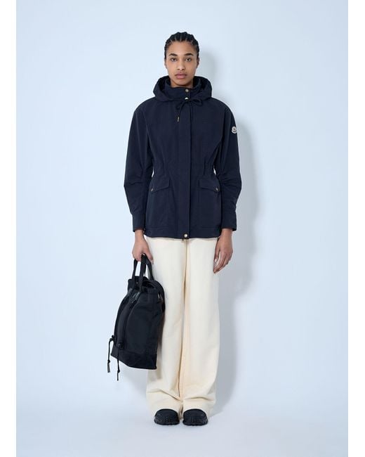 Moncler Blue Nades Short Parka Jacket