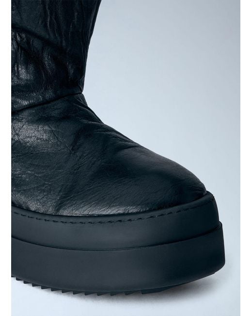 Rick Owens Blue Fringed Mega Bumper Lunar Boots for men