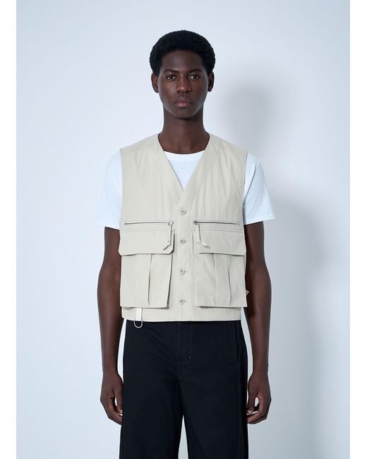 Lemaire White Technical Gilet for men