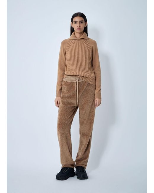 Moncler Brown Cashmere-And-Wool-Blend Sweater
