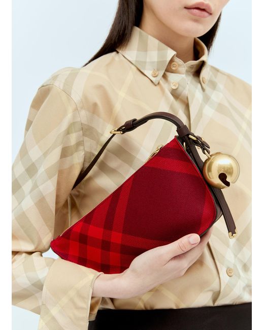Burberry Red Mini Shield Sling Shoulder Bag