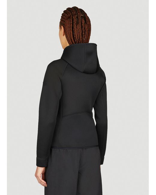 Moncler Black Hooded Zip-up Sweatshirt