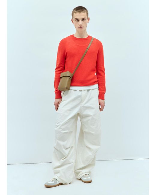 Jil Sander Red Lid Small Crossbody Bag for men