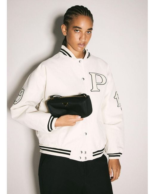 Prada White Re-nylon Shoulder Pouch