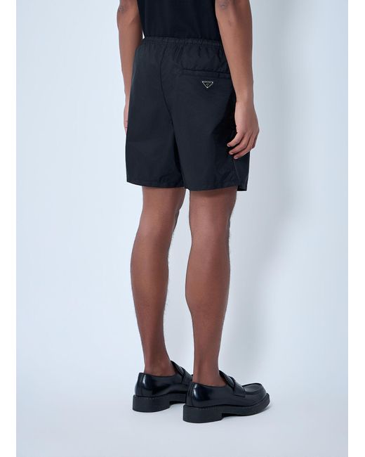 Prada Blue Re-Nylon Swim Shorts for men