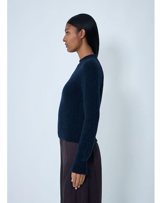 Dries Van Noten Blue Wool-Blend Sweater