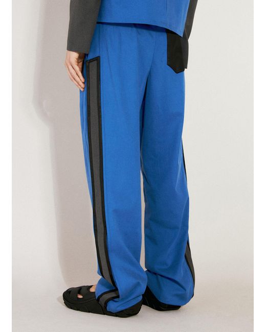 Kiko Kostadinov Blue Ugo Side Pants for men