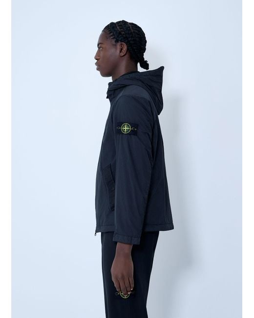 Stone Island Blue Logo Patch Jacket for men