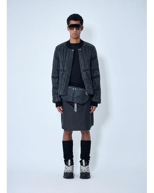 Moncler Blue Rick Owens Geocamo Flight Bomber Jacket