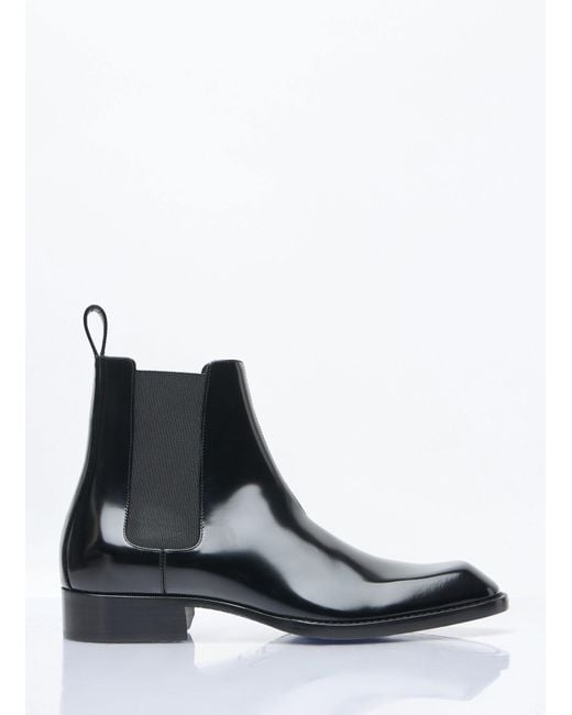 Saint Laurent White Vadim Chelsea Boots for men