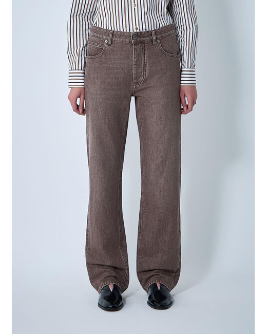 Bottega Veneta Gray Five-Pocket Jeans