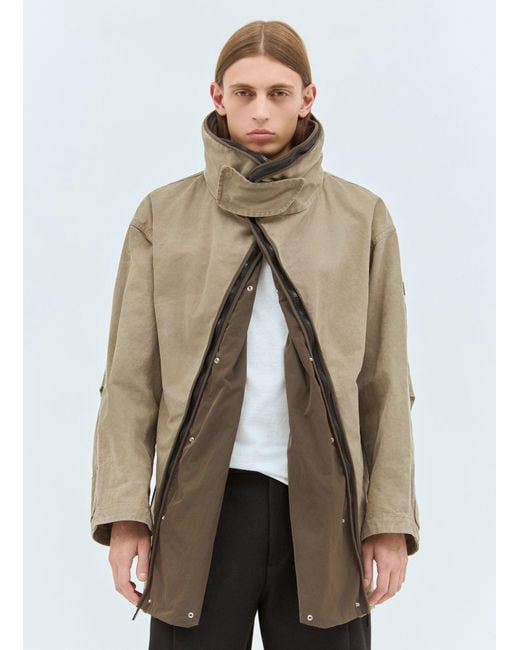 Burberry Natural Detachable Warmer Cotton Parka for men