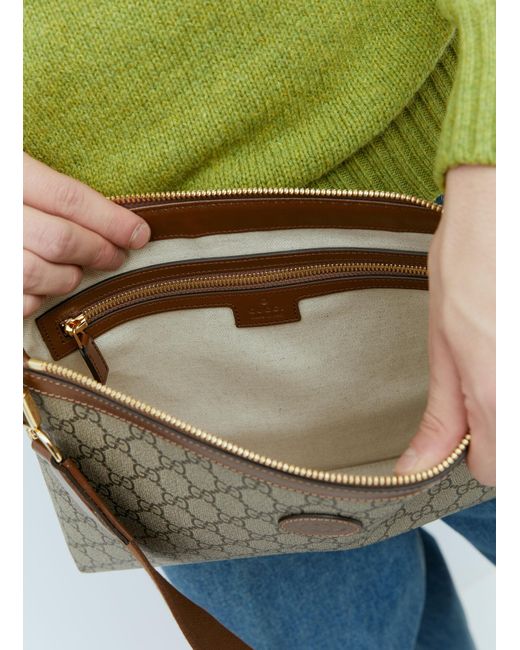 Gucci Green Interlocking G Messenger Bag for men