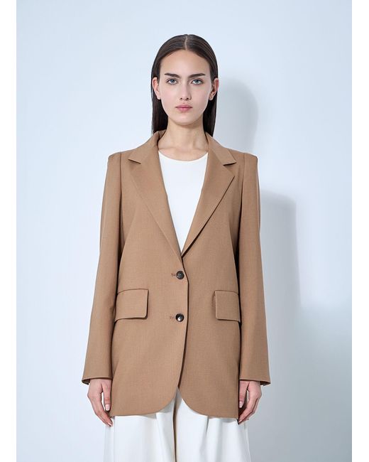 Max Mara Natural Single-Breasted Blazer