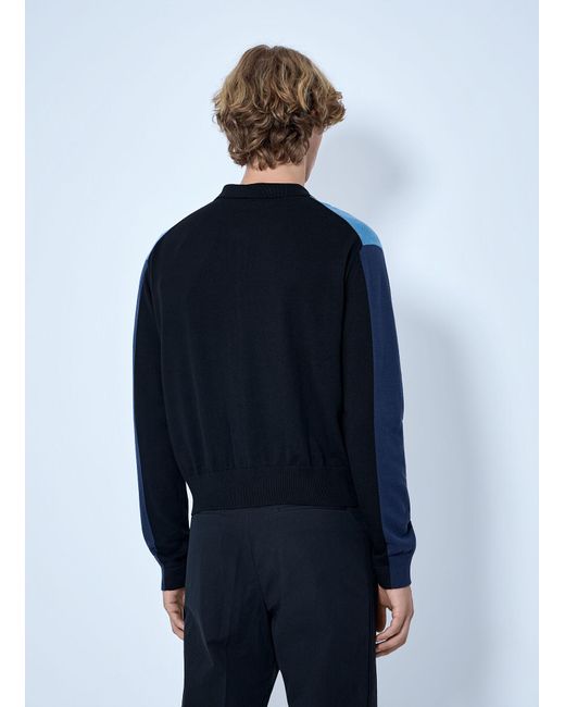 Kiko Kostadinov Blue Munno Knit Cardigan for men