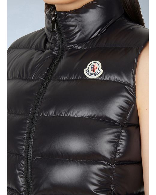 Moncler Black Ghany Sleeveless Jacket