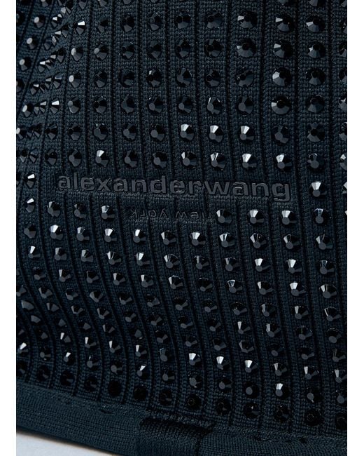 Alexander Wang Blue Small Ryan Rhinestone Handbag