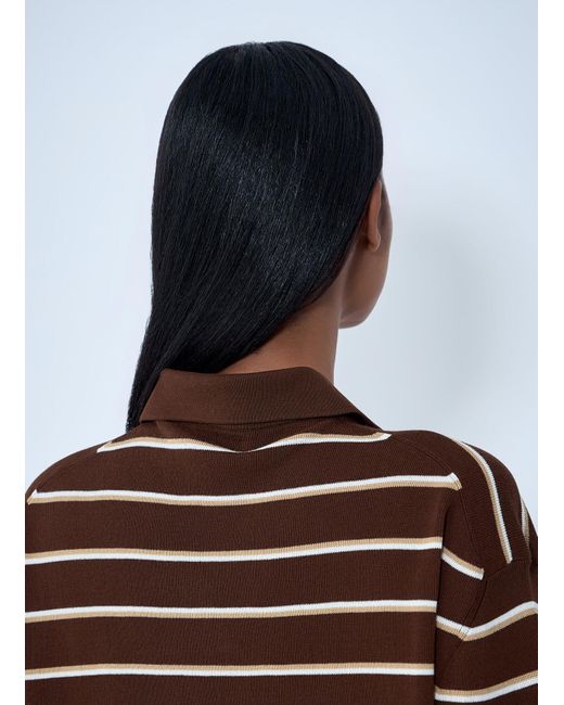 Miu Miu Multicolor Striped Knit Polo Sweater