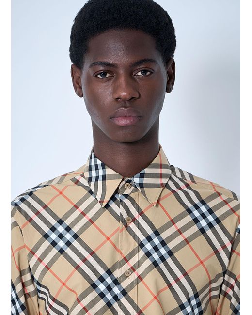 Burberry Multicolor Check Shirt for men