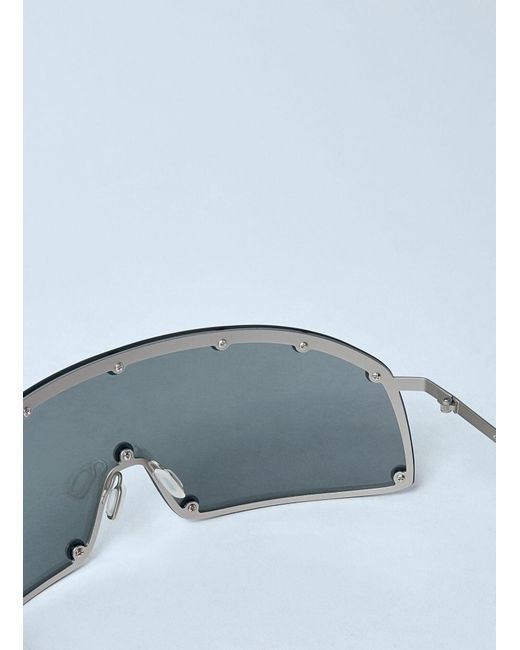 Rick Owens Blue Performa Shielding Sunglasses for men