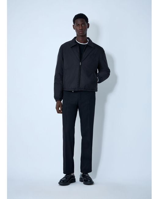 Prada Blue Short Re-Nylon Down Jacket for men